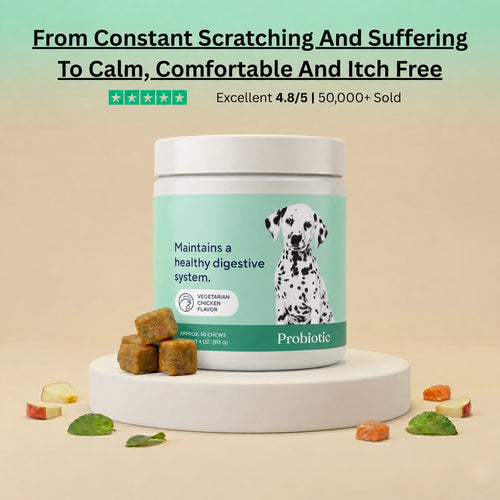 Allergy & Immune Support Chews - Anti-Itch, Skin Relief & Seasonal Allergy Defense for Dogs