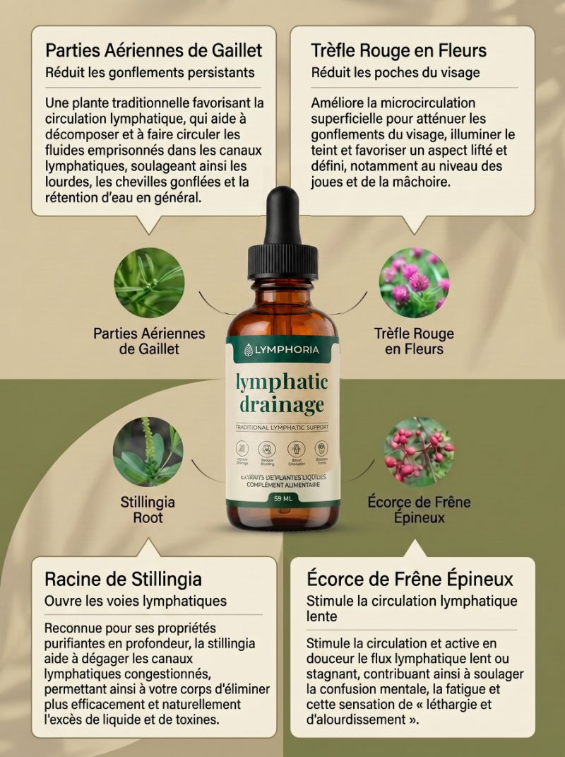 Lyphaderm Gouttes drainage lymphatique