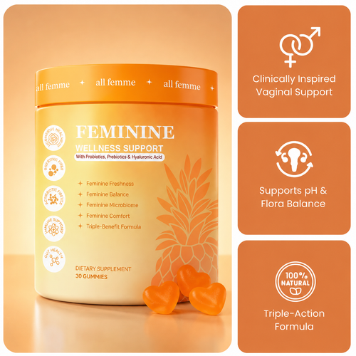 AllFemme Flora+ Vaginal Health Gummies