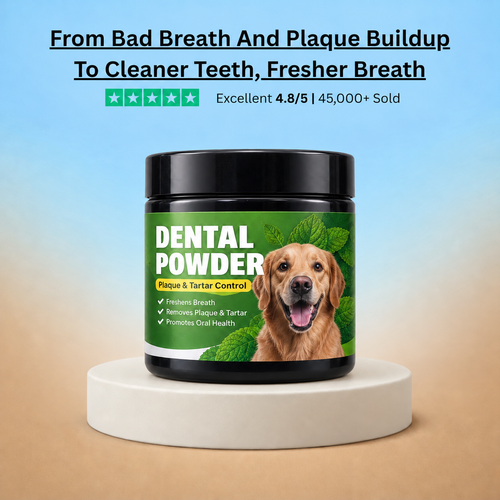 Dental Powder — Fresh Breath, Cleaner Teeth & Healthier Gums for Dogs