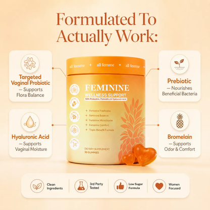 AllFemme Flora+ Vaginal Health Gummies