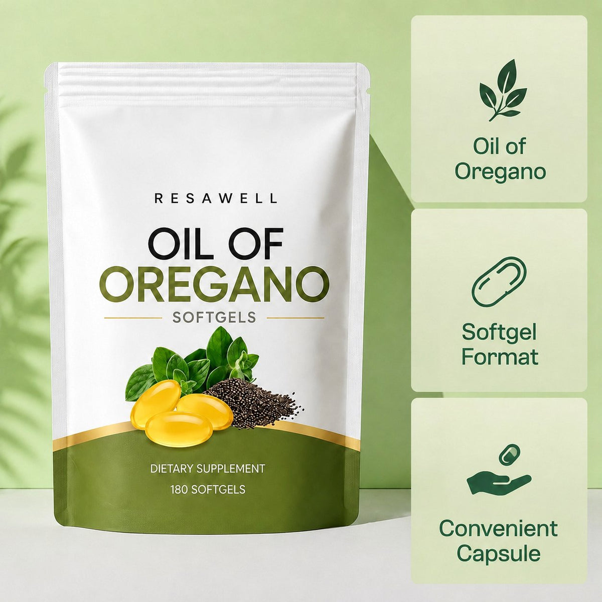 Oil of Oregano Softgels — image 01